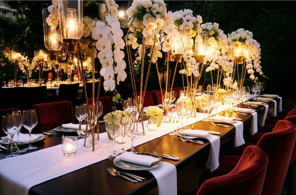 VIP luxury outdoor dining experience